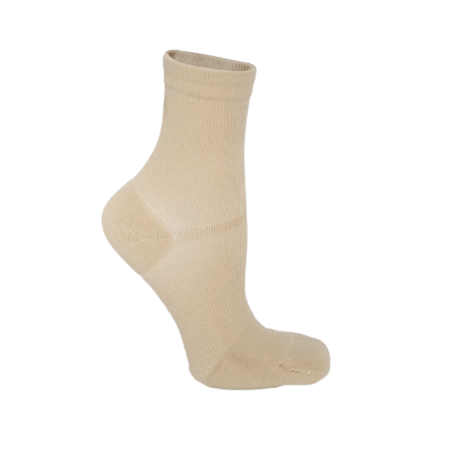 Crew compression socks for foot pain relief in nude color