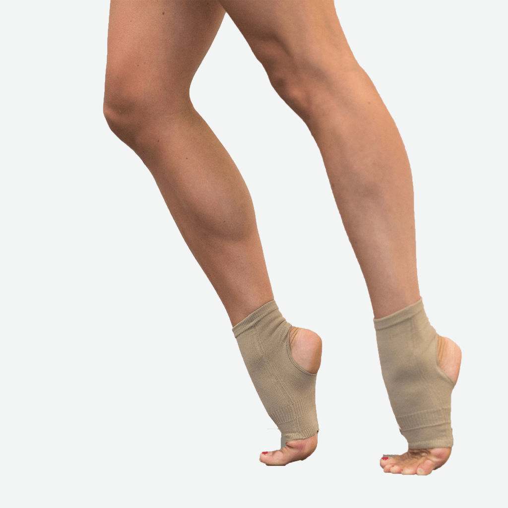 Joule ankle brace worn for ankle support by woman dancing