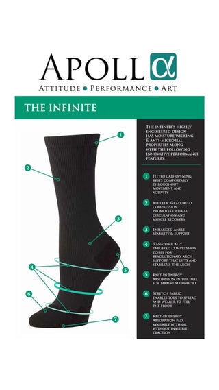 Infinite Shock Dance Socks with Traction