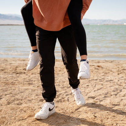 no show socks and athletic socks at the beach