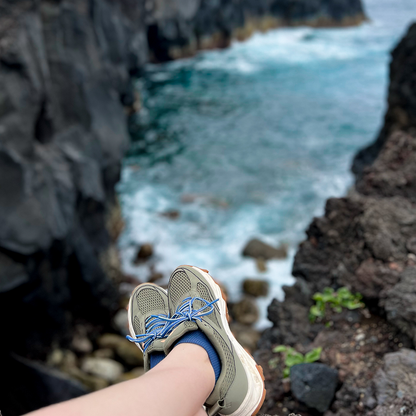 Apolla no show compression socks in Navy for hiking and walking