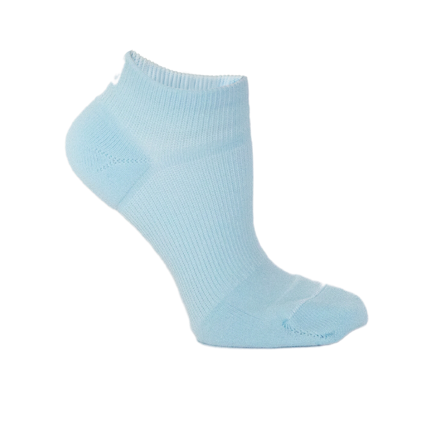 No-show cheer compression socks for women in Powder Blue