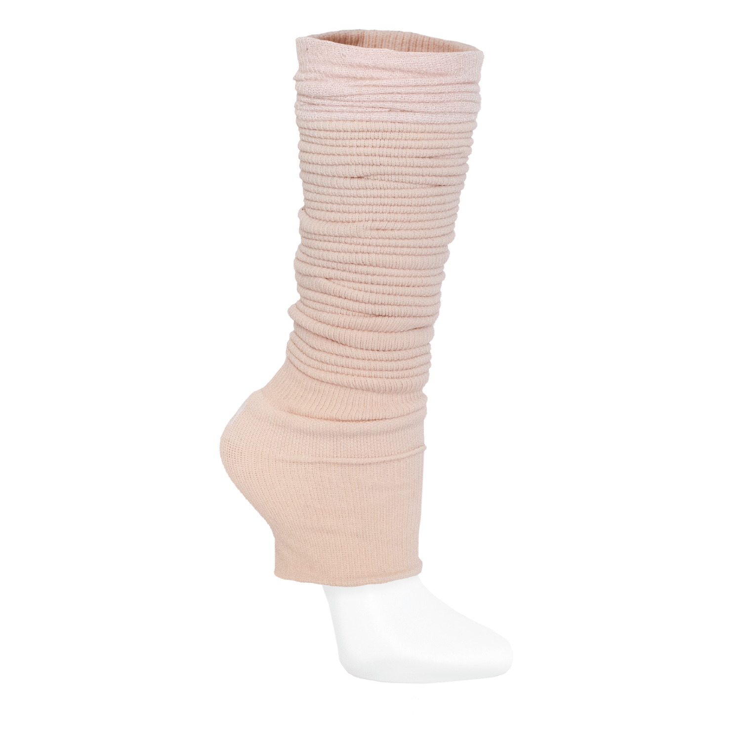 Pink dance leg warmers with knee sleeve support